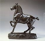 Antoine Louis Barye Cheval Percheron painting